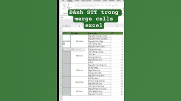 Đánh số thứ tự trong Merge Cells trong Excel #meoexcel #thuthuatexcel