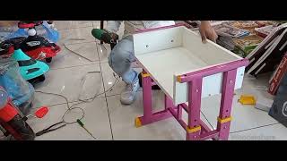 Barbie print chair Table unboxing & assembly