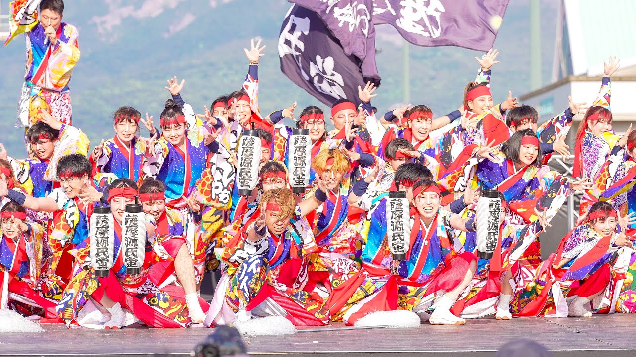 4K] 薩摩源氏蛍【決勝演舞】 かごしま春祭大ハンヤ 2025 日曜日 メイン
