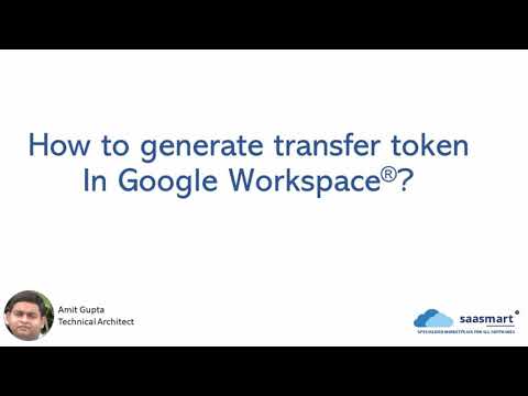 How to generate transfer token for Google Workspace?