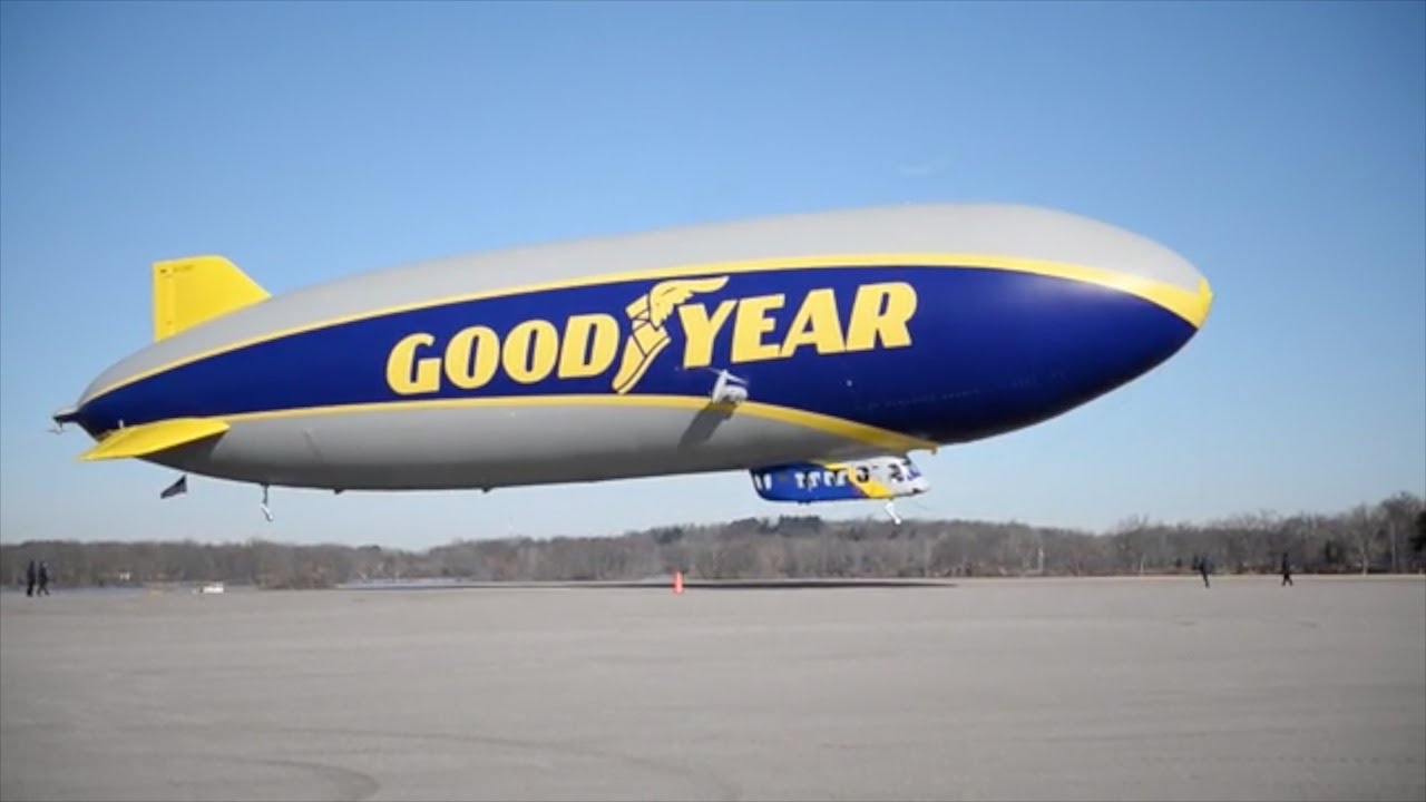 Download Goodyear Blimp takes first flight