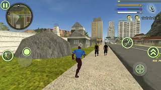Black Panther Police Rope Hero Android Gameplay screenshot 4