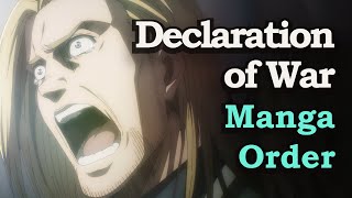Declaration of War Speech - Manga Sequence