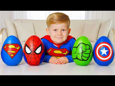 Oliver virou um Super-Herói com Ovos Surpresa! 🦸‍♂️ + Histórias de Polícia e Família