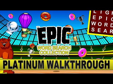 Epic Word Search Collection Platinum Walkthrough | Trophy Guide - PS4 & Vita