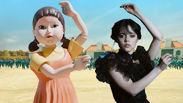 Wednesday Joins Squid Game