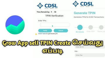 How to create tpin  groww app in tamil