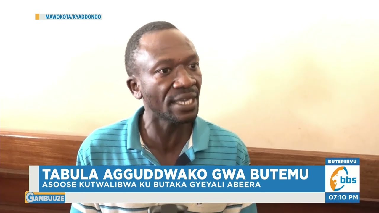 Tabula Agguddwako gwa Butemu, Asindikiddwa mu Kkomera e Luzira