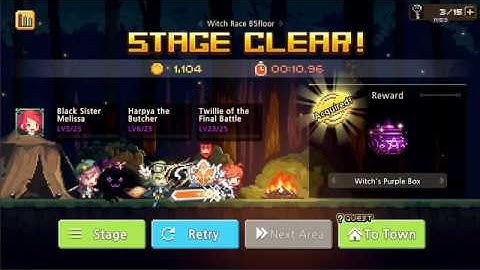 Crusaders Quest - Witch Race - 5 - Mah new record 10.96 seconds