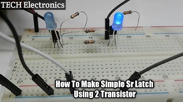 How to make simple sr latch using 2 transistors
