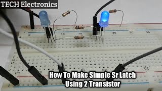 How to make simple sr latch using 2 transistors