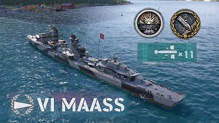 Maass Torpedoes unleashed! - Tier 6 German Destroyer | World of Warships Legends