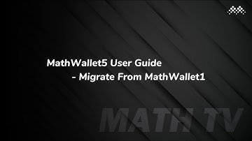 MathWallet5 User Guide - Migrate From MathWallet1