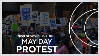 Hundreds march streets of Milwaukee protesting Trump administration's policies