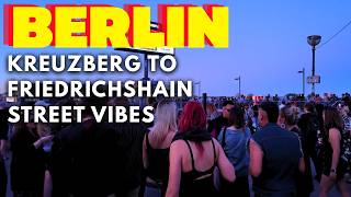 Street DJs, Graffiti & Berlin Madness🔥| Kreuzberg to Friedrichshain Blue Hour Walk 4K UHD