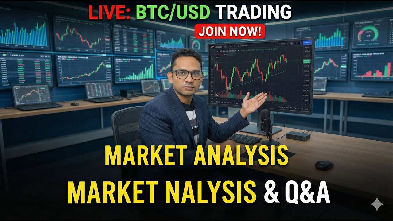 LIVE Market Technical Analysis BTC/USD | Moment Capture and Trading Locations Marked