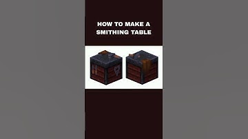 How to make a smithing table in #minecraft #gaming #shorts