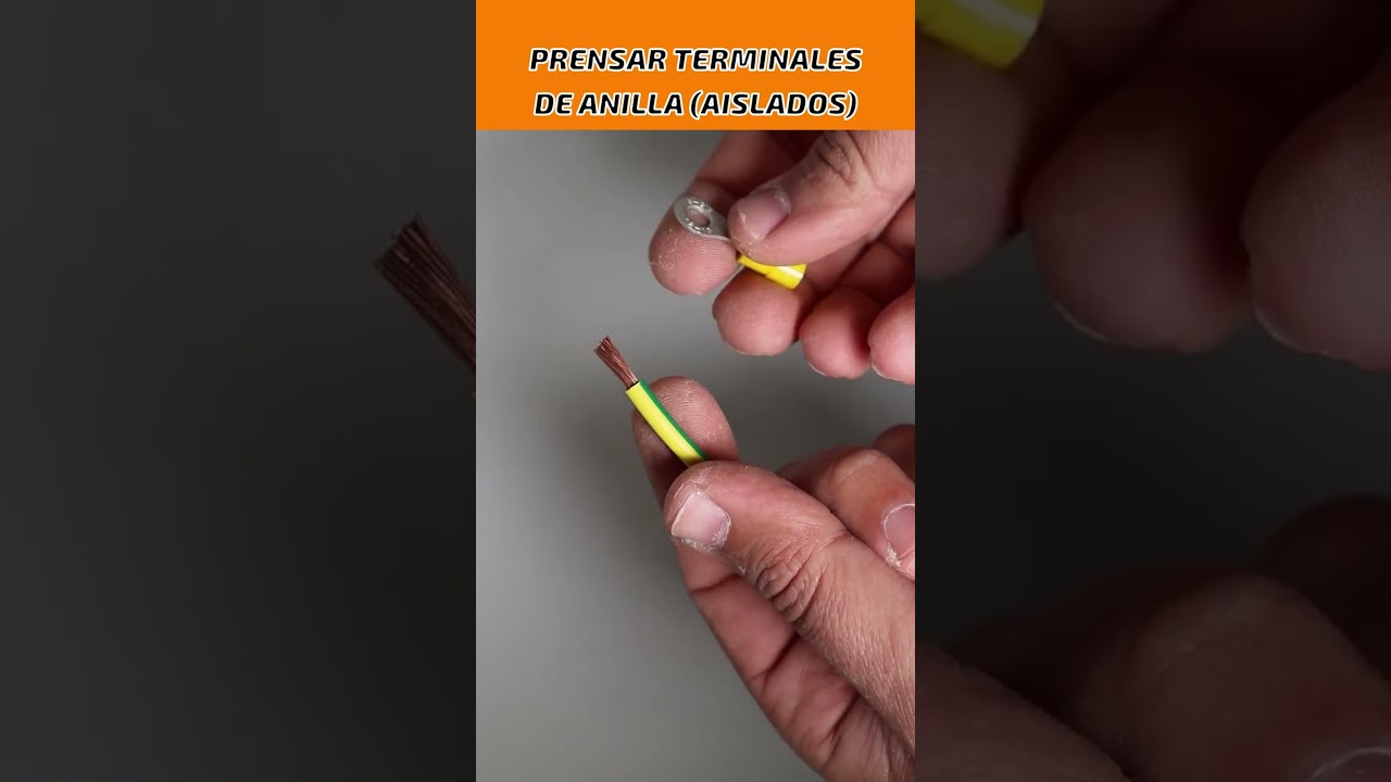Como PRENSAR un terminal aislado de anilla