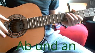 Video thumbnail of "GReeeN-Ab und an//Gitarrentutorial"