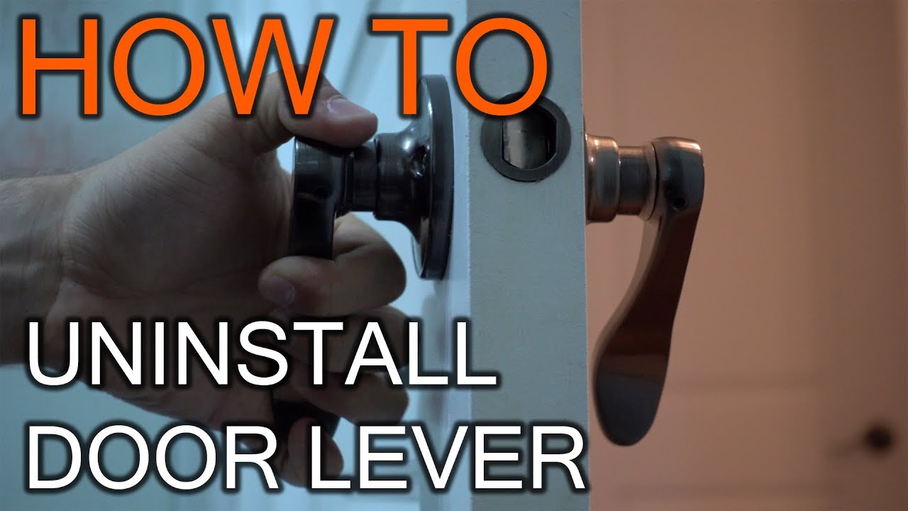 How To Uninstall Door Lever Youtube