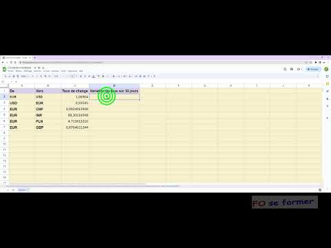Google Sheets: Exchange Rates (GOOGLEFINANCE function)