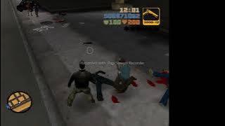 GTA III random pedestrians fighting in Chinatown