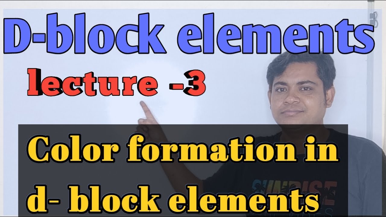 Color formation in D- block elements/ d-d transition and charge transfer/Class 12/NEET/JEE/ Raman Bi