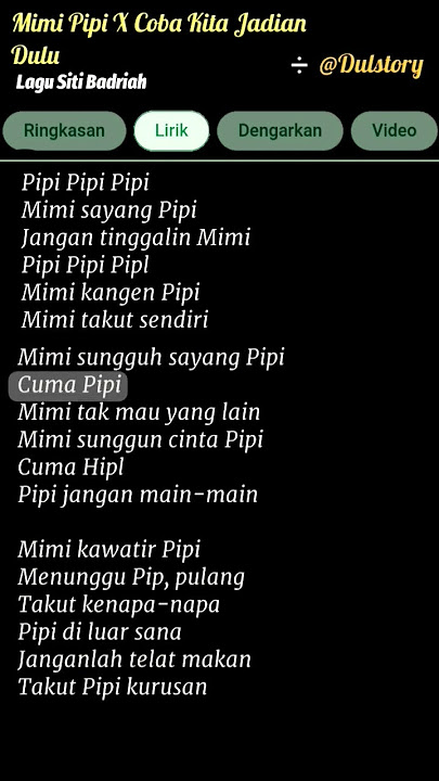 Lirik Lagu Mimi Pipi x Coba Kita Jadian Dulu #liriklagu #shorts #short #lirikgoogle #lirikmimipipi