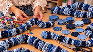 I Make and Sell More Than 30 a Day! Simple, Quick, and Easy-to-Sell Idea Using Jean Scraps & Buttons