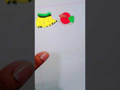 How to make Apple using Clay #shorts #shortsfeed #clay