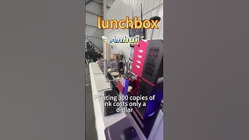 CSJ lunch box one pass digital printer.Customer on-site machine inspection. #csj #lunchbox #print