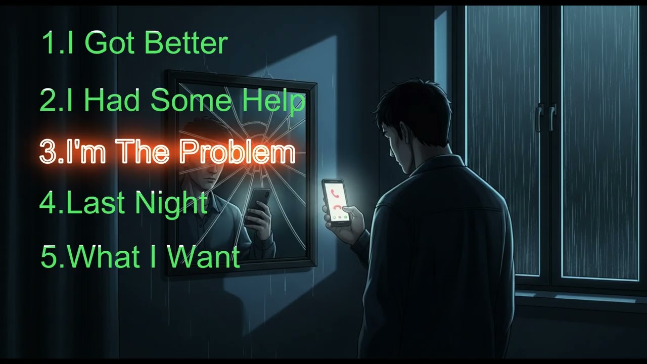 English song : I Got Better, I Had Some Help, I'm The Problem, Last Night, What I Want.