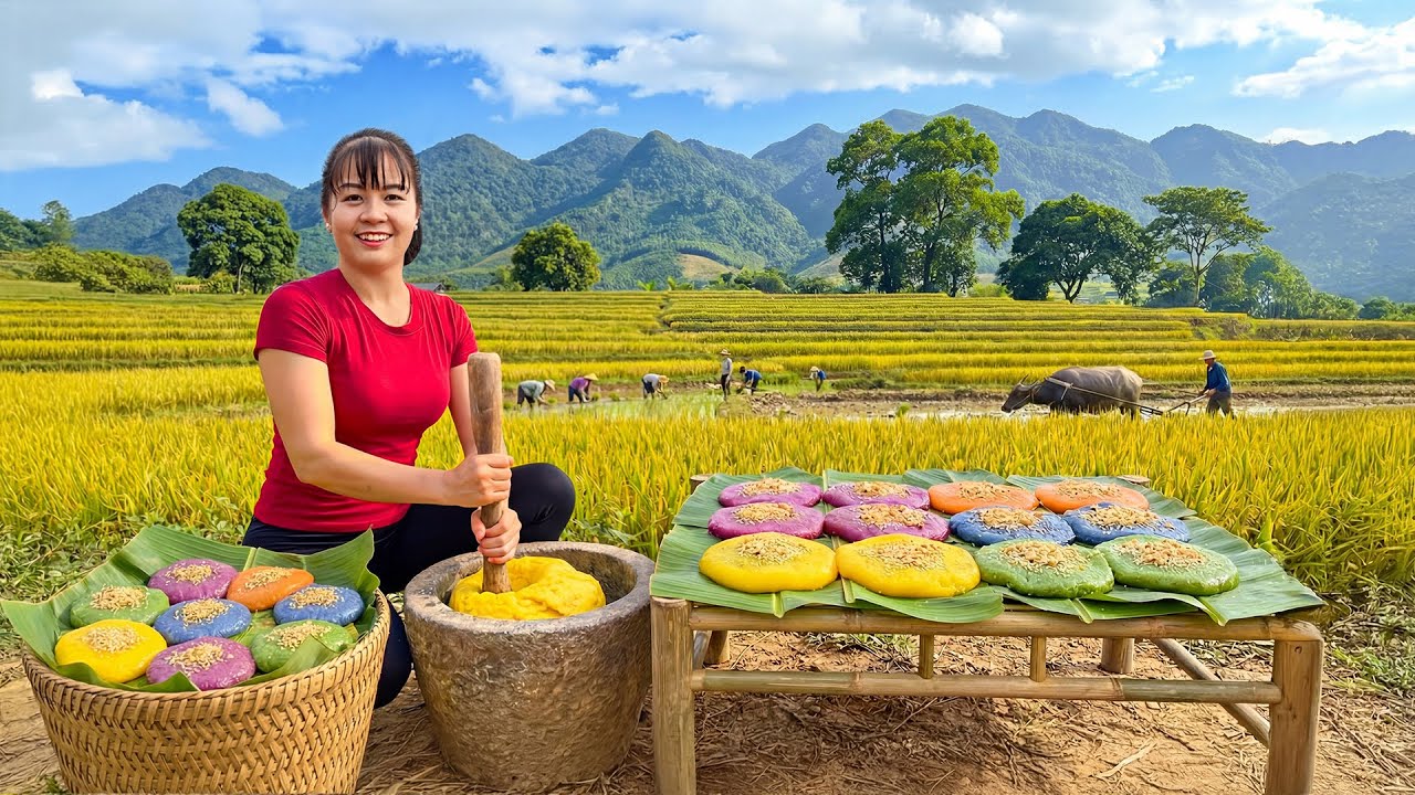 TIMELAPSE -- Cooking 100Kg Rice Cake with Homestyle, Enjoy with Delicious Meals | Phương Countryside