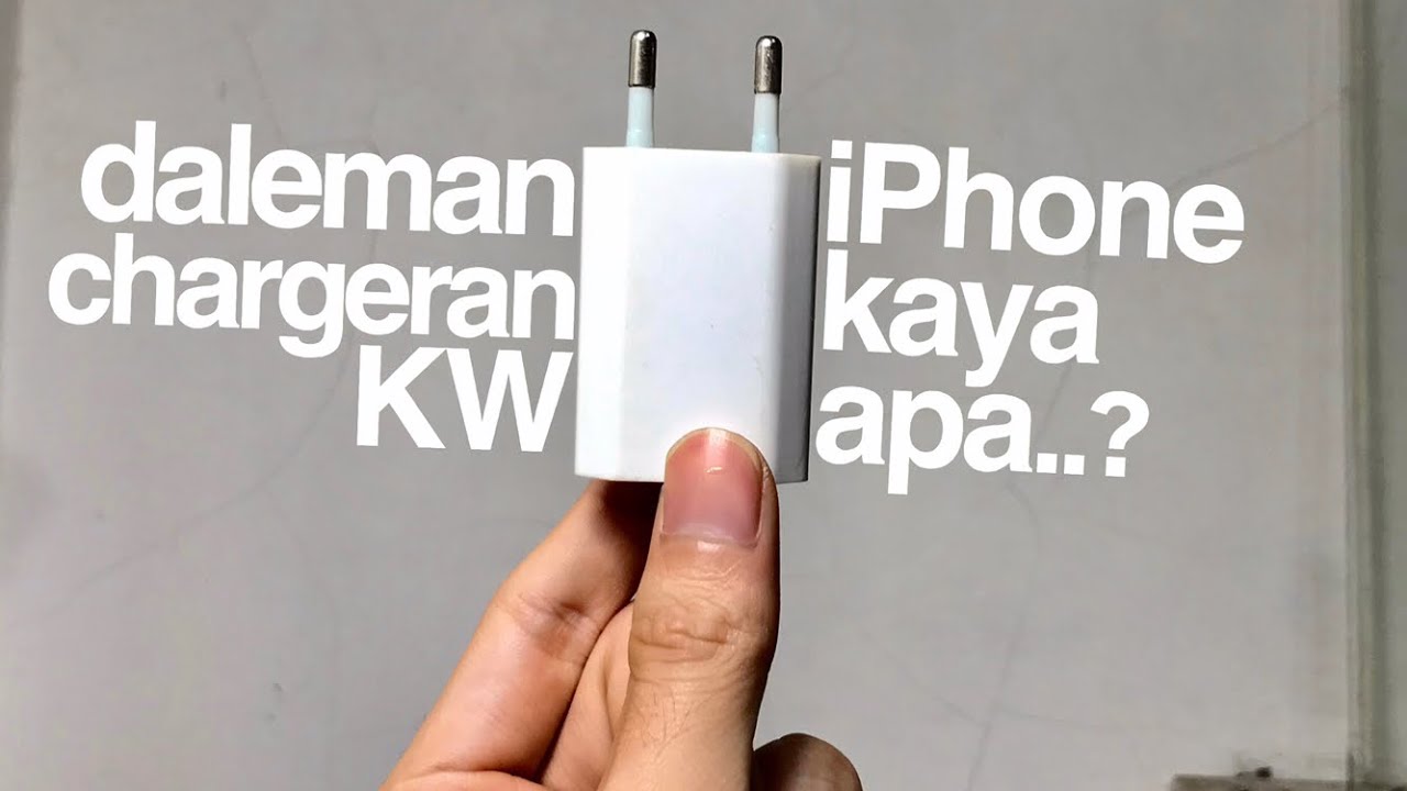 Bongkar kepala charger Kw iPhone