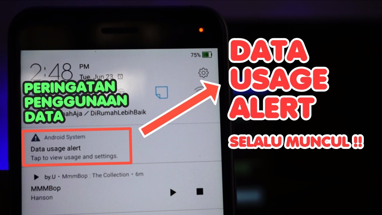 Cara Menghilangkan Peringatan Penggunaan Data Yang Selalu Muncul Di Hp Android Youtube