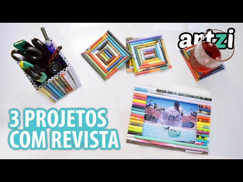 Vídeo: Porta-retratos De Revistas Antigas