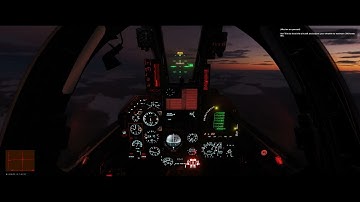 Mirage F1 - Training - M05 IFR Night Landing (full)