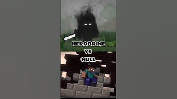 😈||HEROBRINE vs NULL||😈 | Minecraft #shorts #minecraft #minecraftshorts