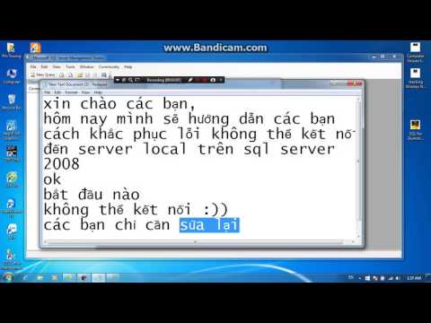 khắc phục lỗi không thể kết nối đến server SQL server 2008