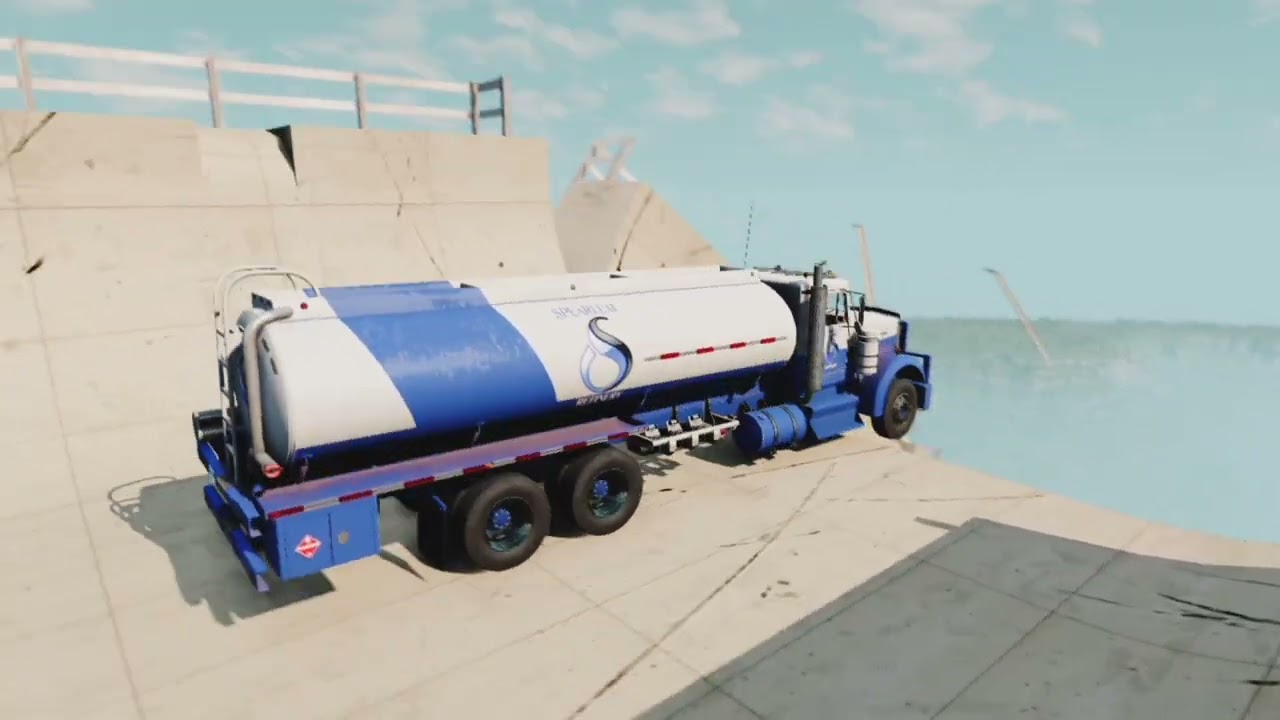 Mega ramp vs monster truck jumps crash beamng drive monster truck jumps