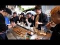 ホルモン一串９０円！大阪最強の西成ホルモンやまきの驚異的な1日に密着丨Japanese Street Food