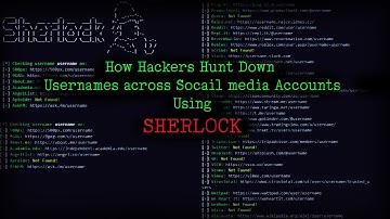 Sherlock - How Hackers Hunt down usernames across social networks | Kali Linux | Installation |