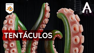¿Cómo Modelar Tentáculos en blender | Blender Proyecto
