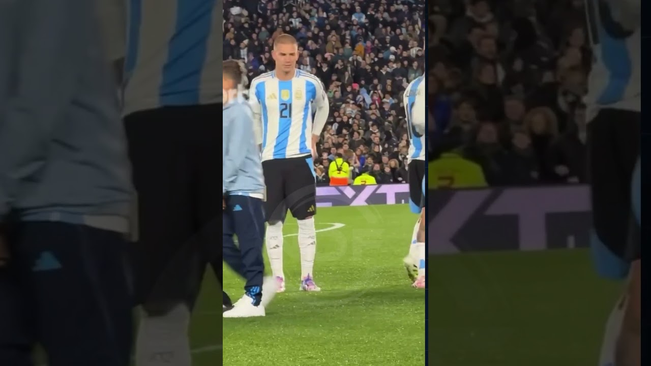 Rodrigo De Paul jugando con los hijos de Leo Messi 😂 