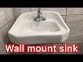 How to install a wall mount sink