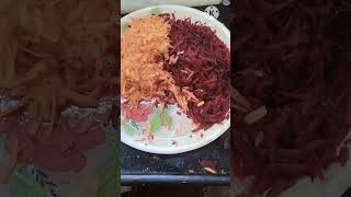 #beautiful #carrot#beetroot# mixed fry