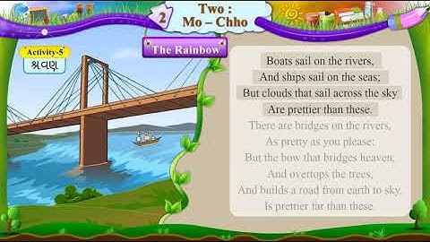 std 6 english sem 1 unit 2 activity 5 poem the rainbow
