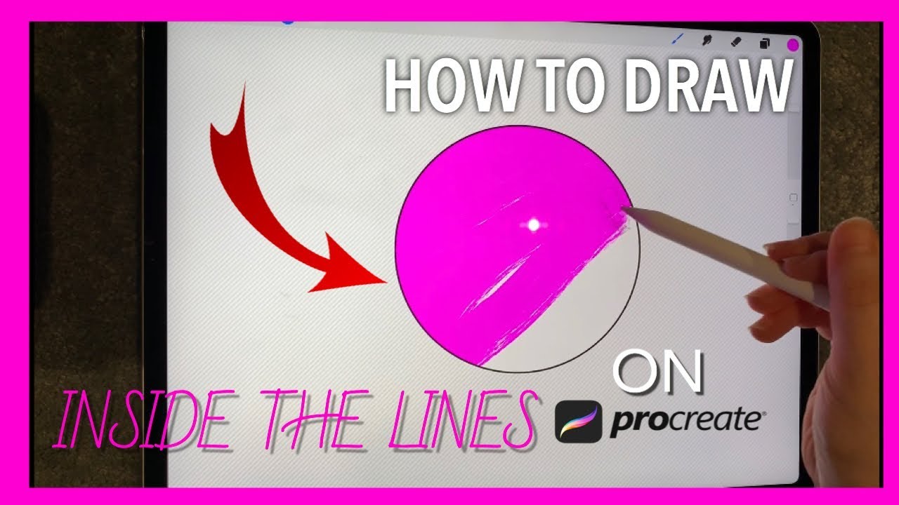 How To Draw Inside The Lines On Procreate! (Simple!)