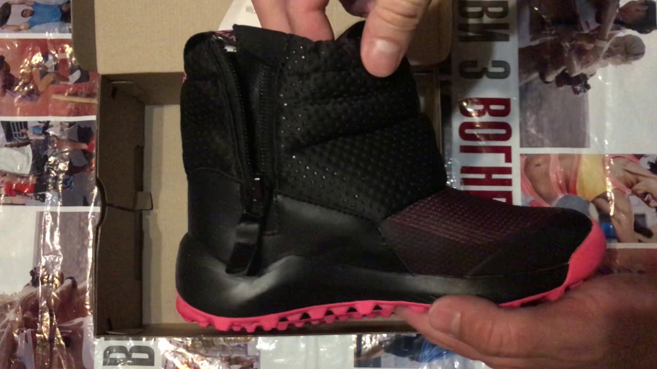 Детские сапоги adidas rapidasnow boots ee6172 - YouTube