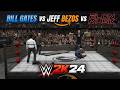 Bill Gates vs Jeff Bezos vs Elon Musk [WWE 2K24]